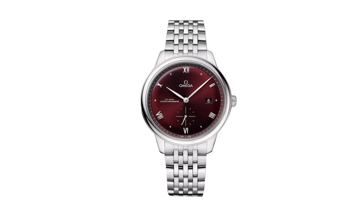 OMG De Ville Prestige 41mm Mens Watch Red