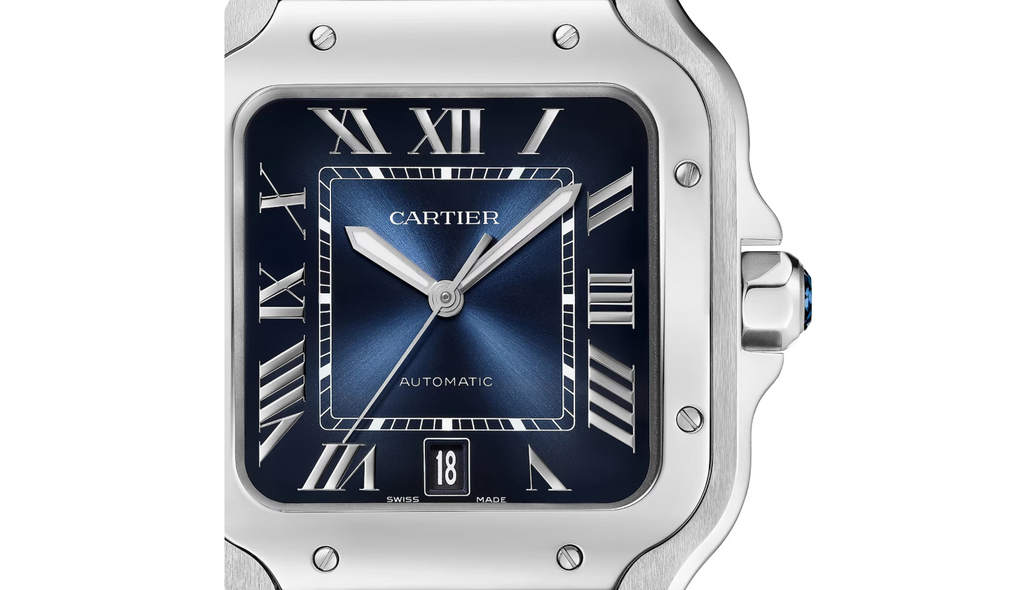 Santos De CRT Watch, Large Model, Automatic Winding, Steel Case