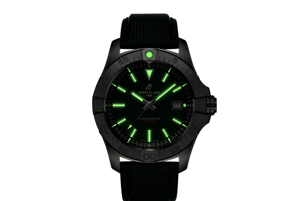 BRT Avenger Automatic 42mm Mens Watch Green Leather