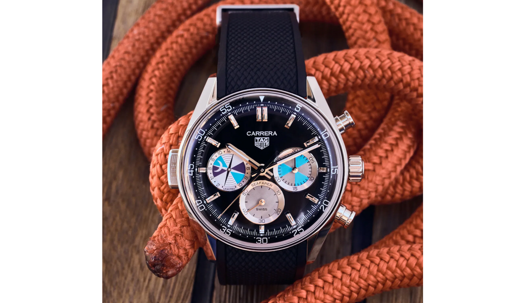 TGHR Carrera Chronograph Seafarer For Hodinkee