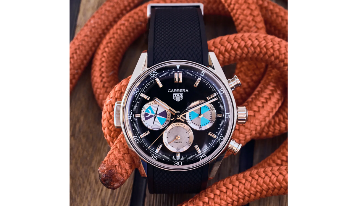 TGHR Carrera Chronograph Seafarer For Hodinkee