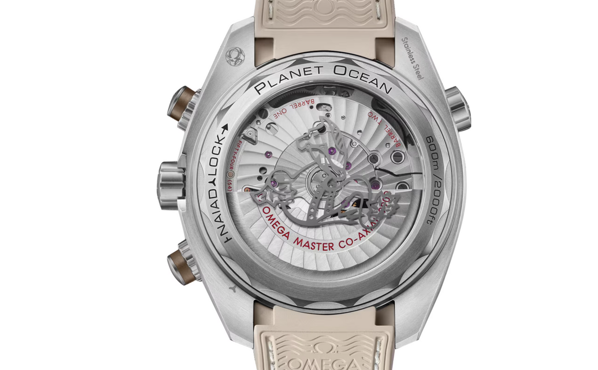 OMG Seamaster Planet Ocean 600M 45.5mm Mens Watch Beige
