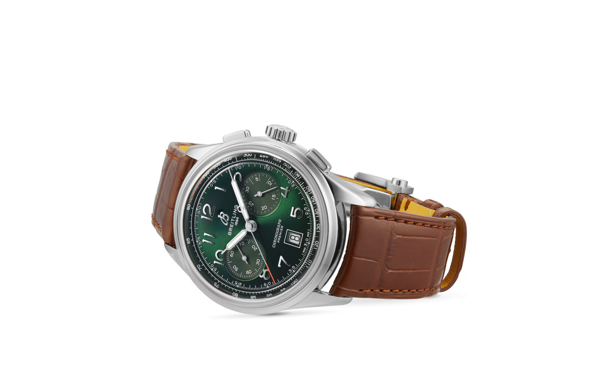 BRT Premier B01 Chronograph 42mm Mens Watch Green