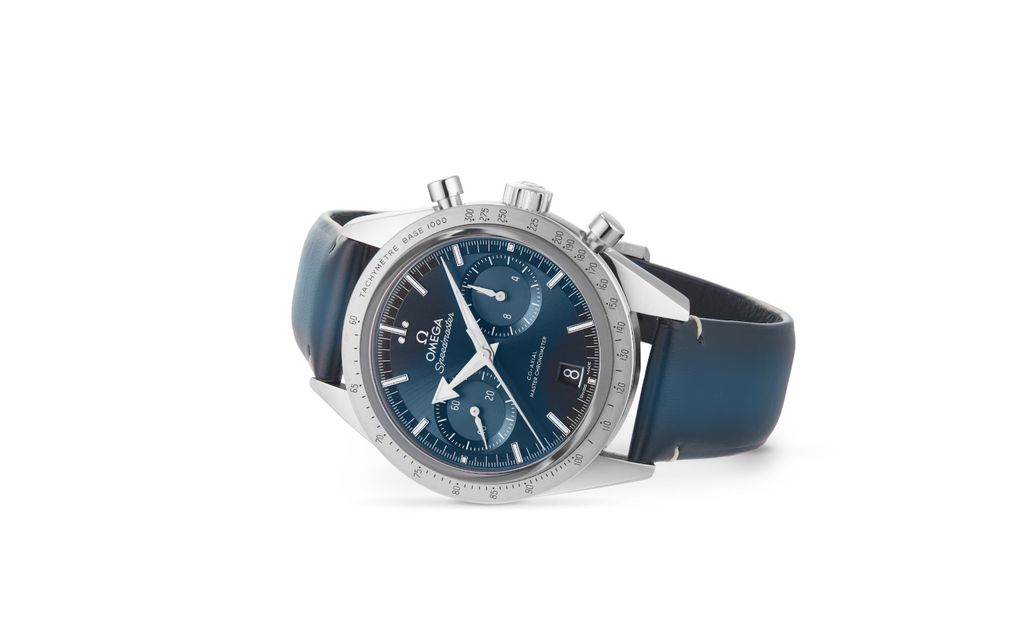 OMG Speedmaster 57 Co-Axial Master Chronometer Chronograph 40.5mm Mens Watch Blue