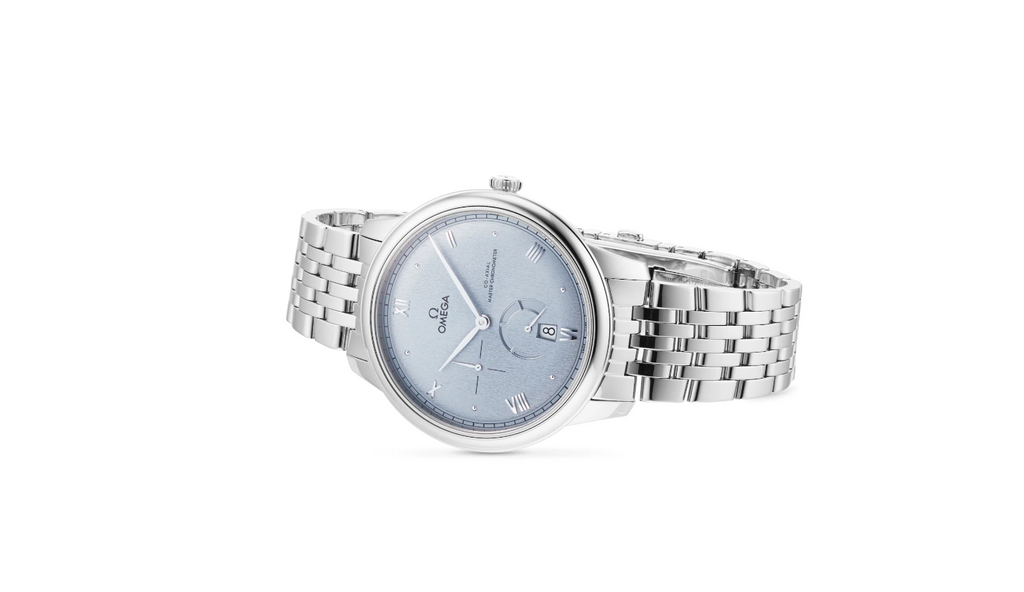 OMG De Ville Prestige Co-Axial Chronometer Power Reserve 41mm Mens Watch Blue
