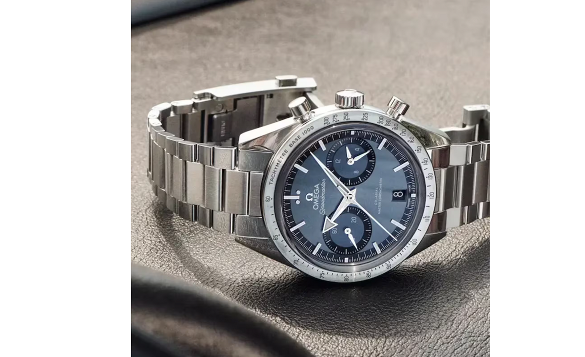 OMG Speedmaster 57 Co-Axial Master Chronometer Chronograph 40.5mm Mens Watch Blue
