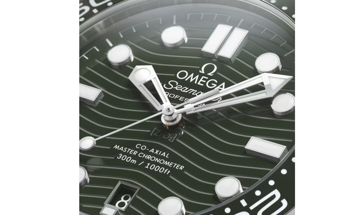 OMG Seamaster Diver 300m Co-Axial Master Chronometer 42mm Mens Watch Green