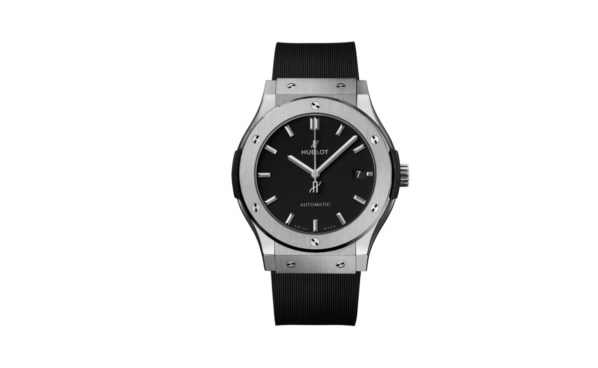 HBLT Classic Fusion Titanium 45mm Mens Watch Black