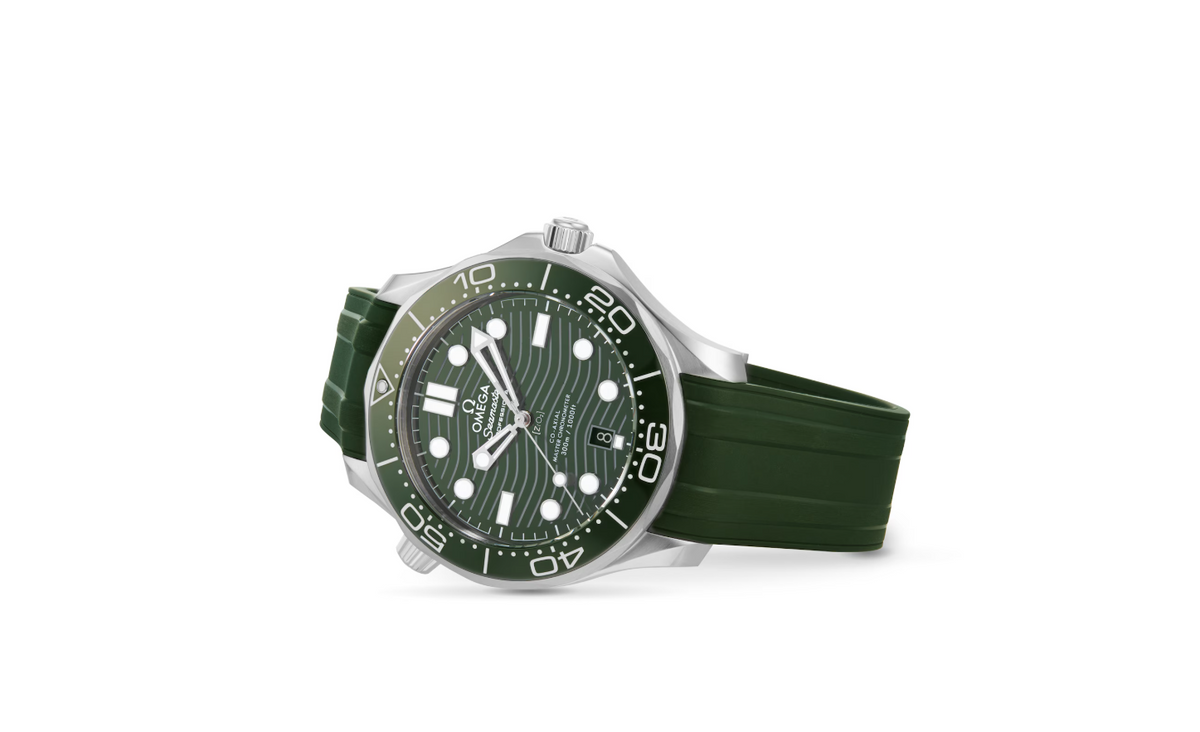 OMG Seamaster Diver 300m Co-Axial Master Chronometer 42mm Mens Watch Green