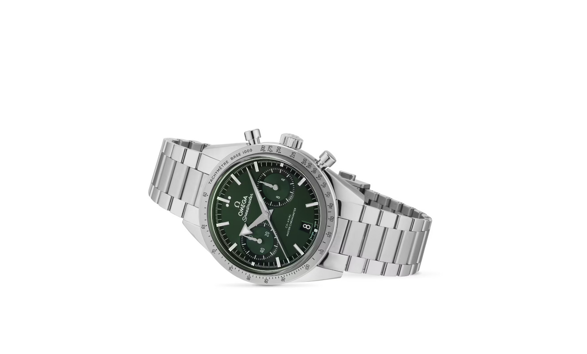 OMG Speedmaster 57 Co-Axial Master Chronometer Chronograph 40.5mm Mens Watch Green