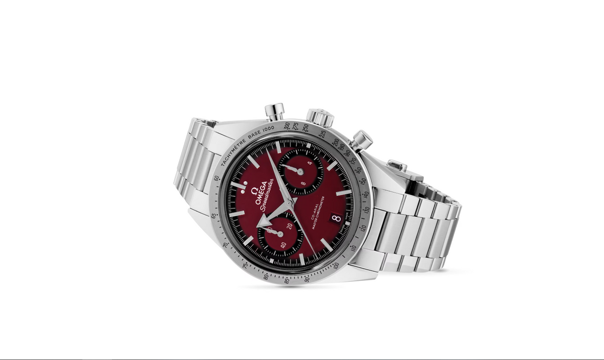 OMG Speedmaster 57 Co-Axial Master Chronometer Chronograph 40.5mm Mens Watch Red