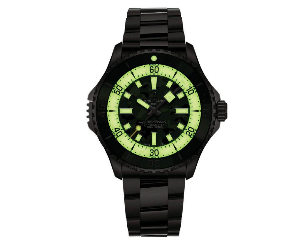 BRT Superocean Automatic Super Diver 46mm Mens Watch Green