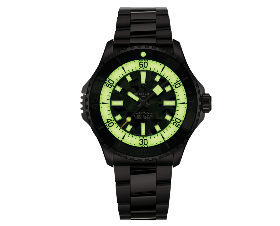 BRT Superocean Automatic Super Diver 46mm Mens Watch Green