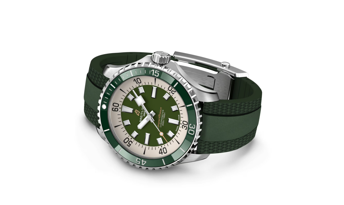 BRT Superocean Automatic 44 Stainless Steel Rubber Strap Watch