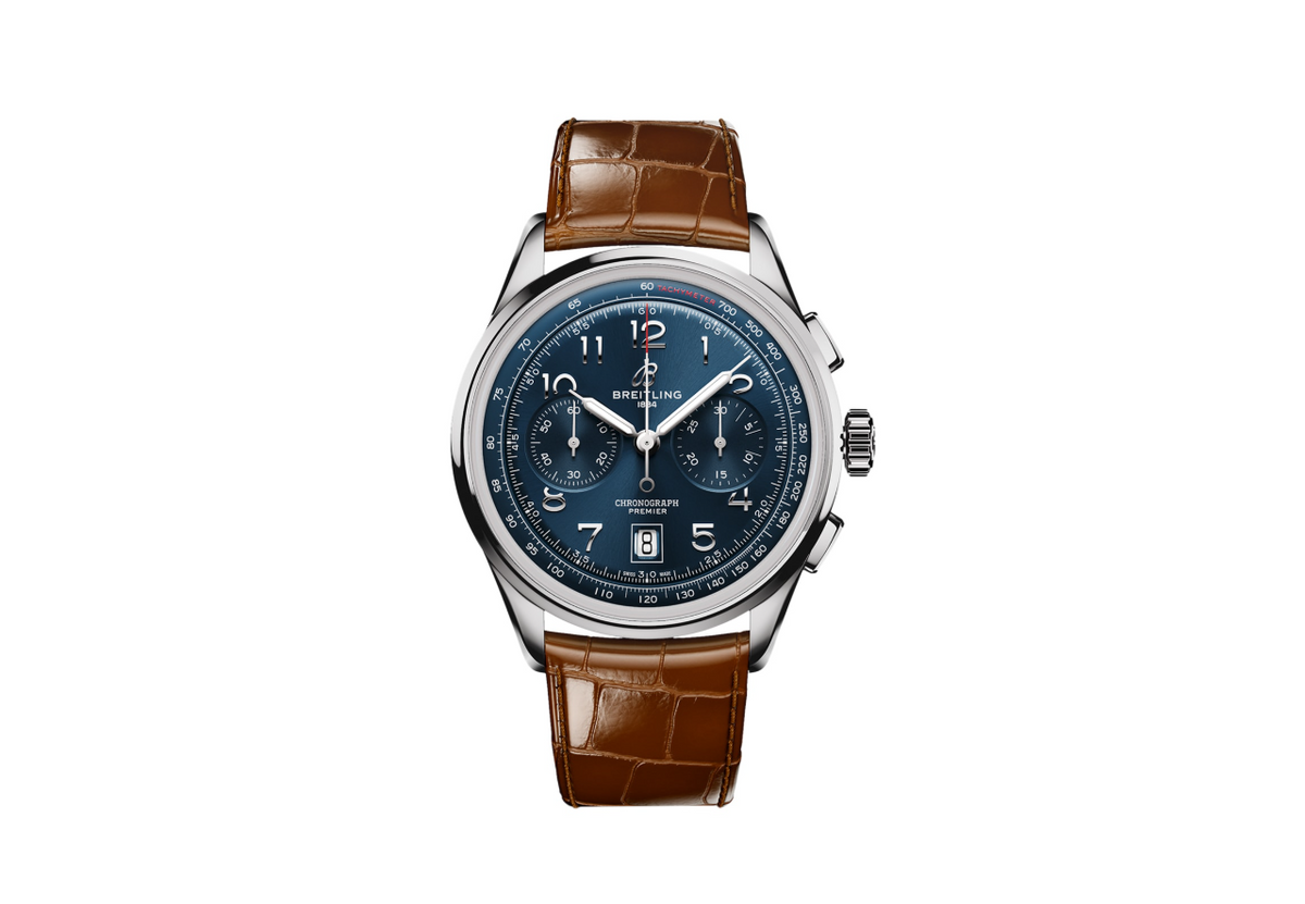 BRT Premier B01 Chronograph 42mm Mens Watch Blue