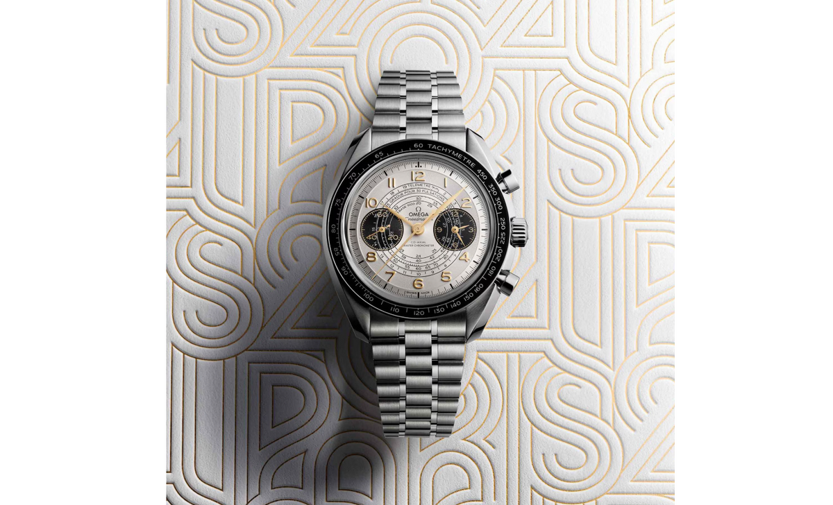 OMG Speedmaster Chronoscope Paris 2024 Olympics 43mm Mens Watch