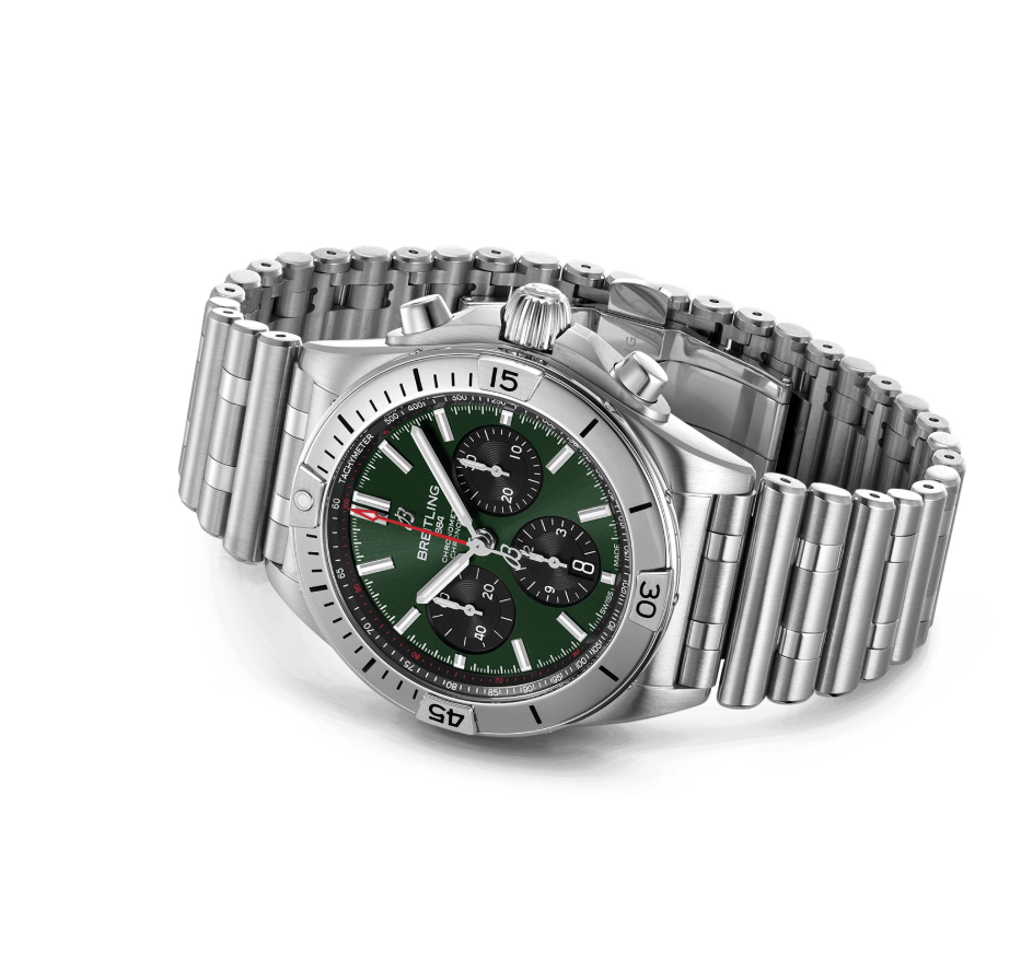 BRT Chronomat B01 Chronograph 42mm Mens Watch Green