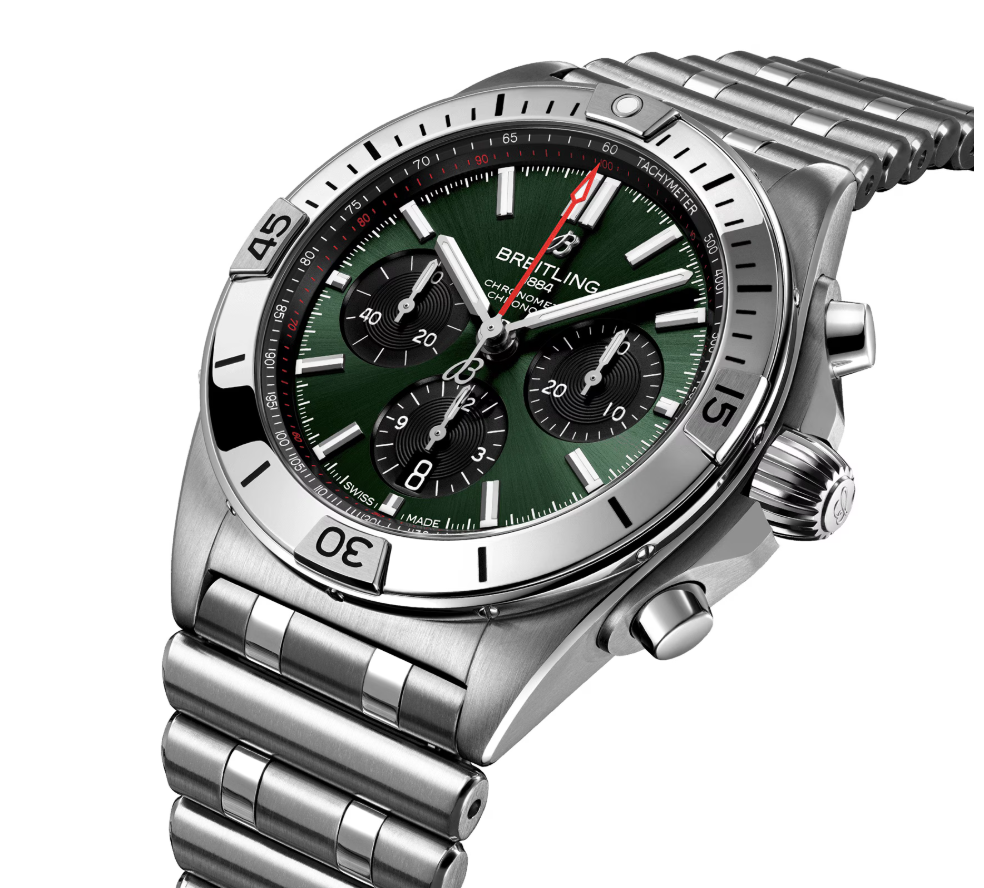 BRT Chronomat B01 Chronograph 42mm Mens Watch Green