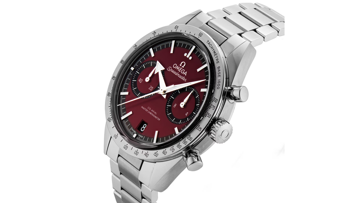 OMG Speedmaster 57 Co-Axial Master Chronometer Chronograph 40.5mm Mens Watch Red