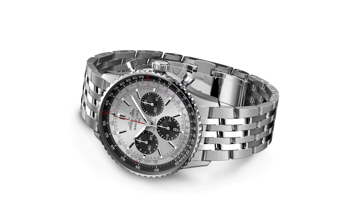 BRT Navitimer B01 Chronograph 43 Silver Watch