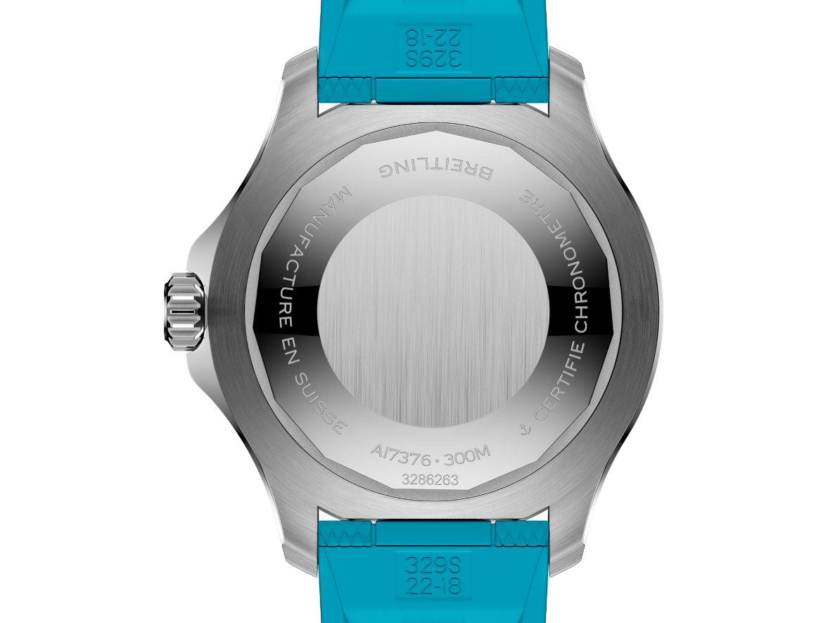 BRT Superocean Automatic 44mm Mens Watch Turquoise Rubber