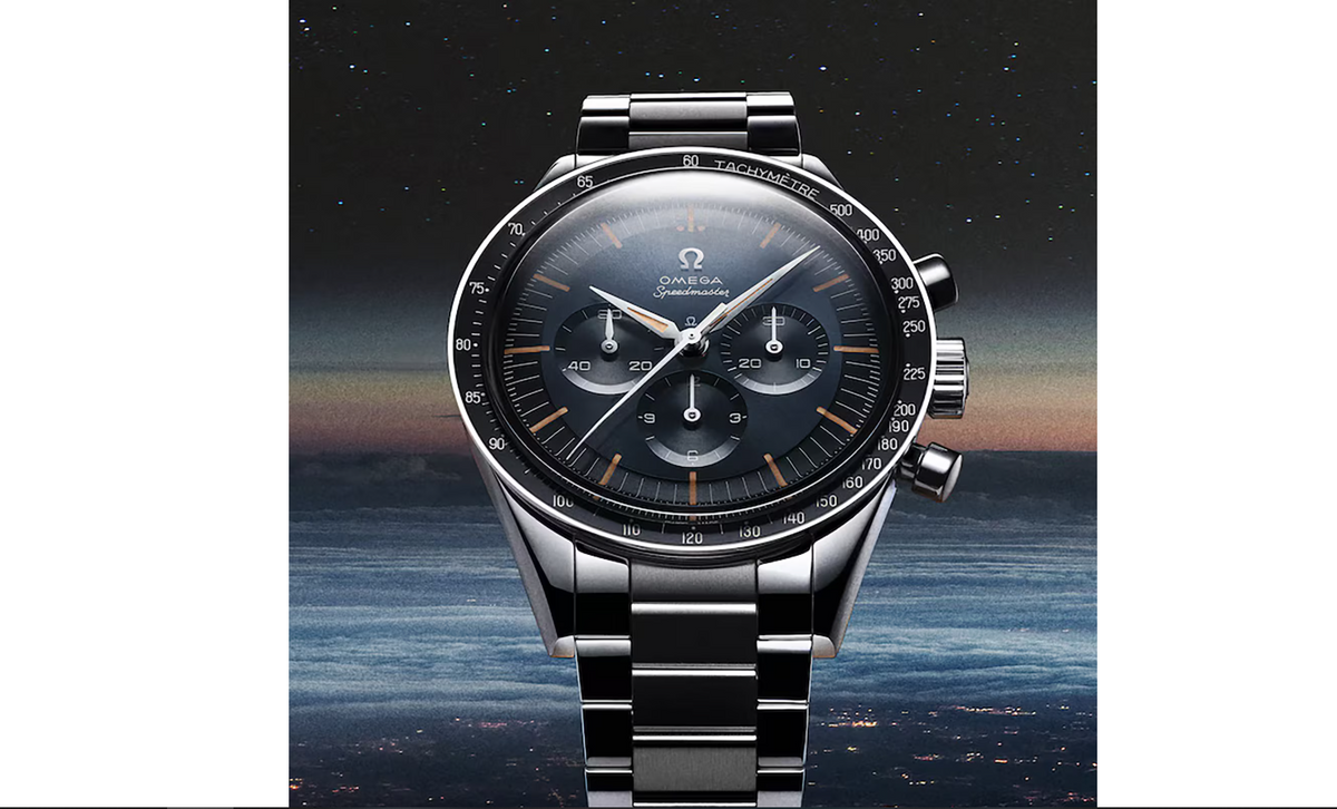 OMG Speedmaster Anniversary Series 40mm Mens Watch Blue Stainless Steel