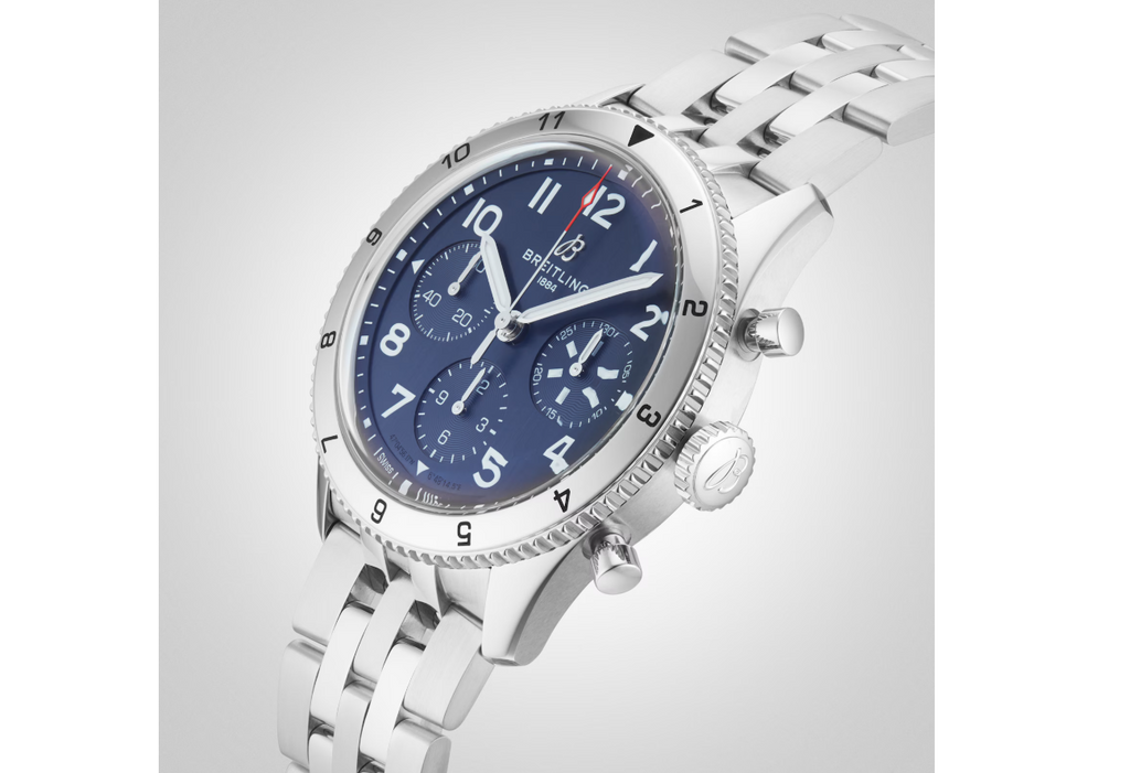 BRT Classic AVI Chronograph 42 Tribute to Vought F4U Corsair Stainless Steel Watch