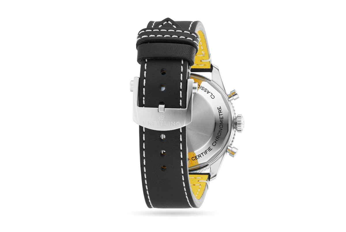 BRT Classic AVI Chronograph 42 Tribute to Vought F4U Corsair Leather Strap Watch