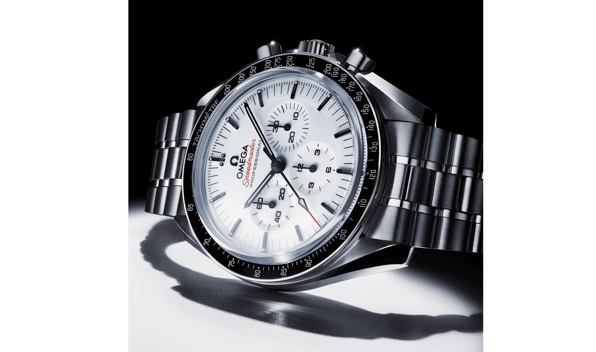 OMG Speedmaster Moonwatch Professional 42mm Mens Watch White