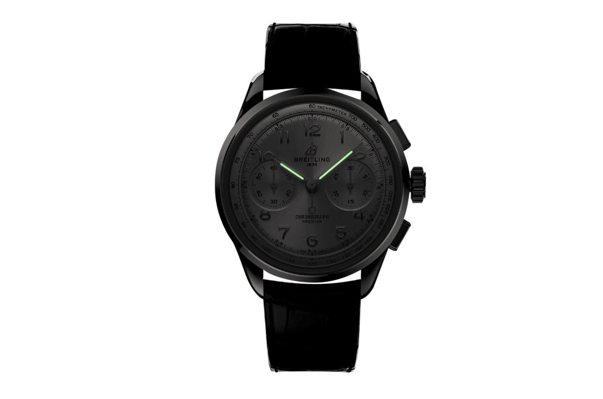 BRT Premier B09 Chonograph 40mm Mens Watch Silver