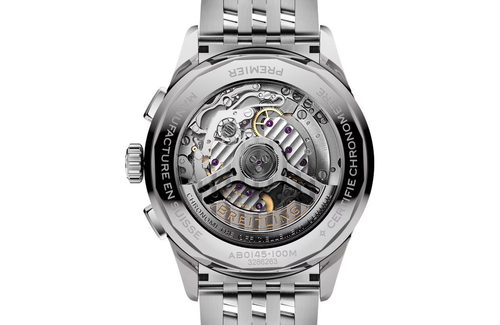 BRT Premier B01 Chronograph 42mm Mens Watch Black Stainless Steel