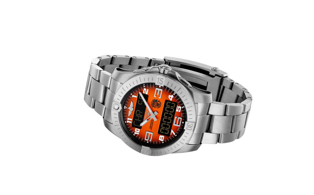 BRT Aerospace B70 Orbiter 25th Anniversary 43mm Mens Watch Orange Titanium
