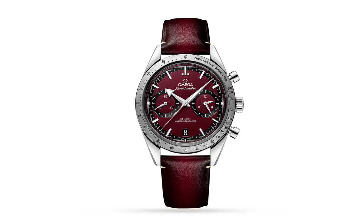 OMG Speedmaster 57 Co-Axial Master Chronometer Chronograph 40.5mm Mens Watch Red