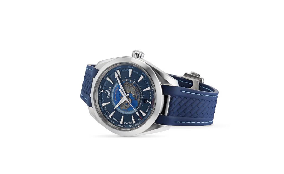 OMG Aqua Terra 150M CoAxial Master Chronometer GMT Worldtimer 43mm