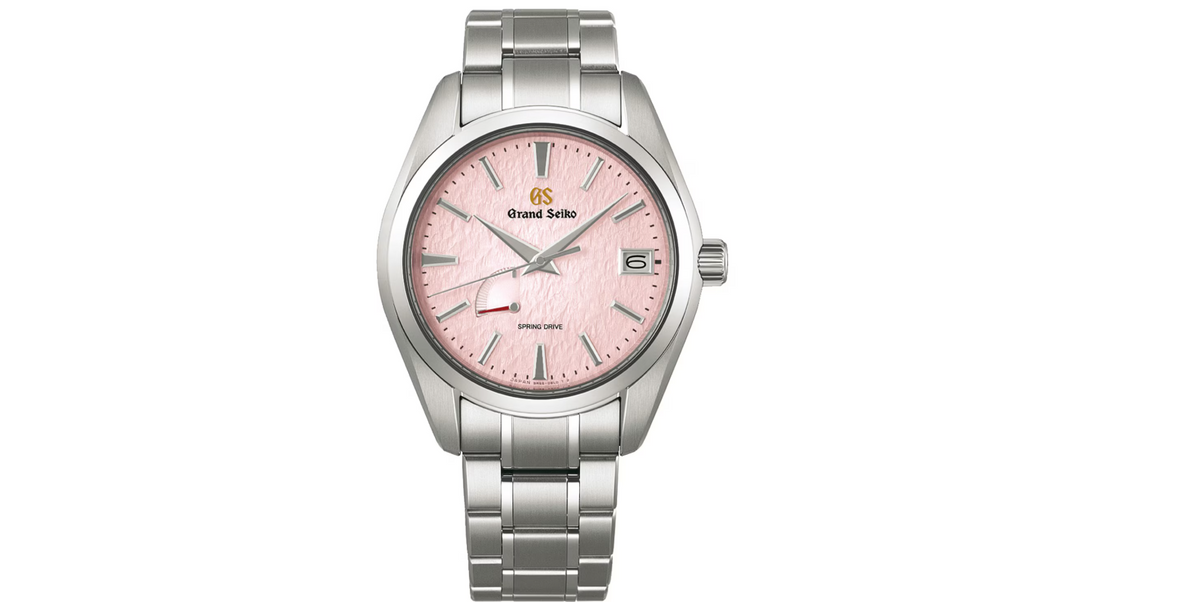 GSK Heritage Pink Snowflake Spring Drive 20th Anniversary Limited Edition 41mm Mens Watch