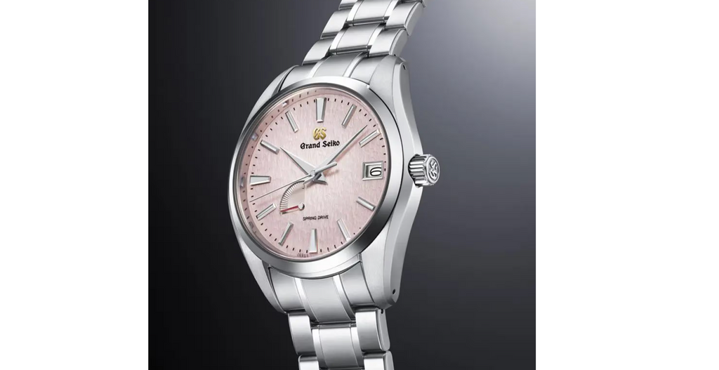 GSK Heritage Pink Snowflake Spring Drive 20th Anniversary Limited Edition 41mm Mens Watch