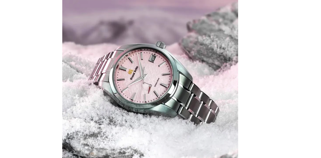 GSK Heritage Pink Snowflake Spring Drive 20th Anniversary Limited Edition 41mm Mens Watch