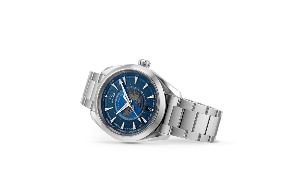 OMG Seamaster Aqua Terra 150m Co-Axial GMT Worldtimer 43mm Mens Watch