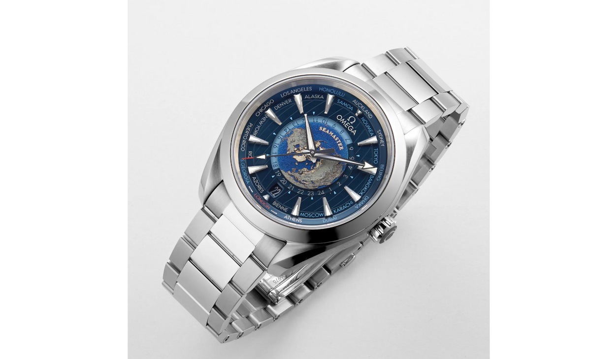 OMG Seamaster Aqua Terra 150m Co-Axial GMT Worldtimer 43mm Mens Watch