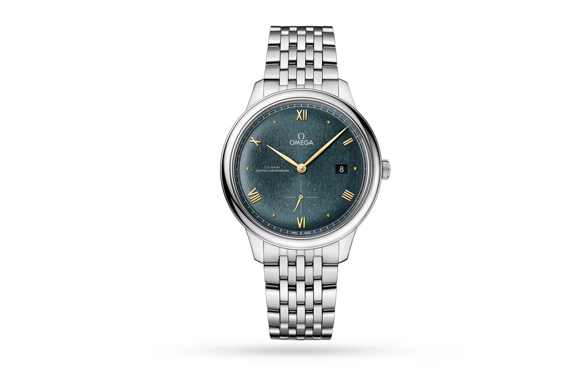 OMG De Ville Prestige Co-Axial Master Chronometer Small Seconds 41mm Mens Watch Green