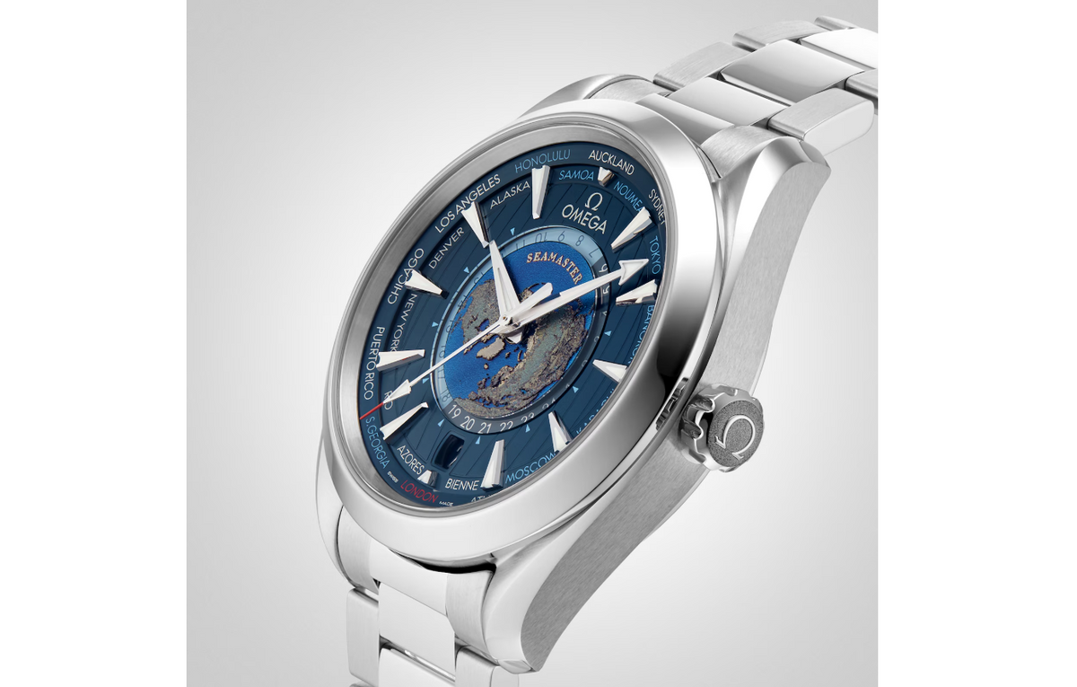 OMG Seamaster Aqua Terra 150m Co-Axial GMT Worldtimer 43mm Mens Watch