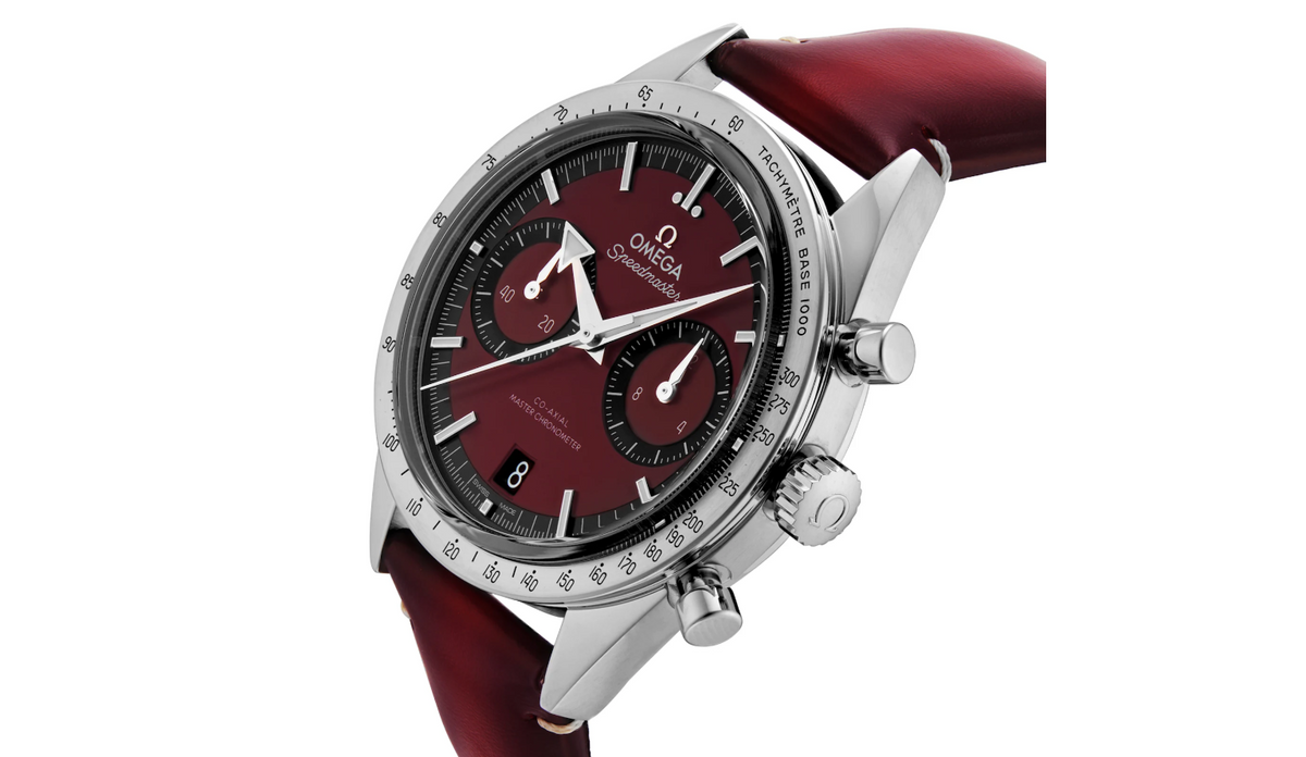 OMG Speedmaster 57 Co-Axial Master Chronometer Chronograph 40.5mm Mens Watch Red