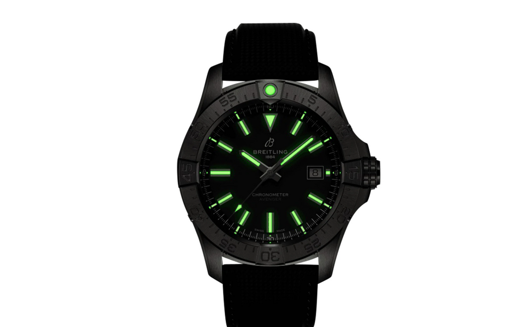 BRT Avenger Automatic 42mm Mens Watch Black Leather