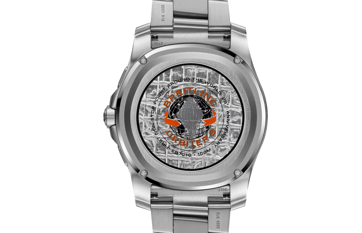 BRT Aerospace B70 Orbiter 25th Anniversary 43mm Mens Watch Orange Titanium