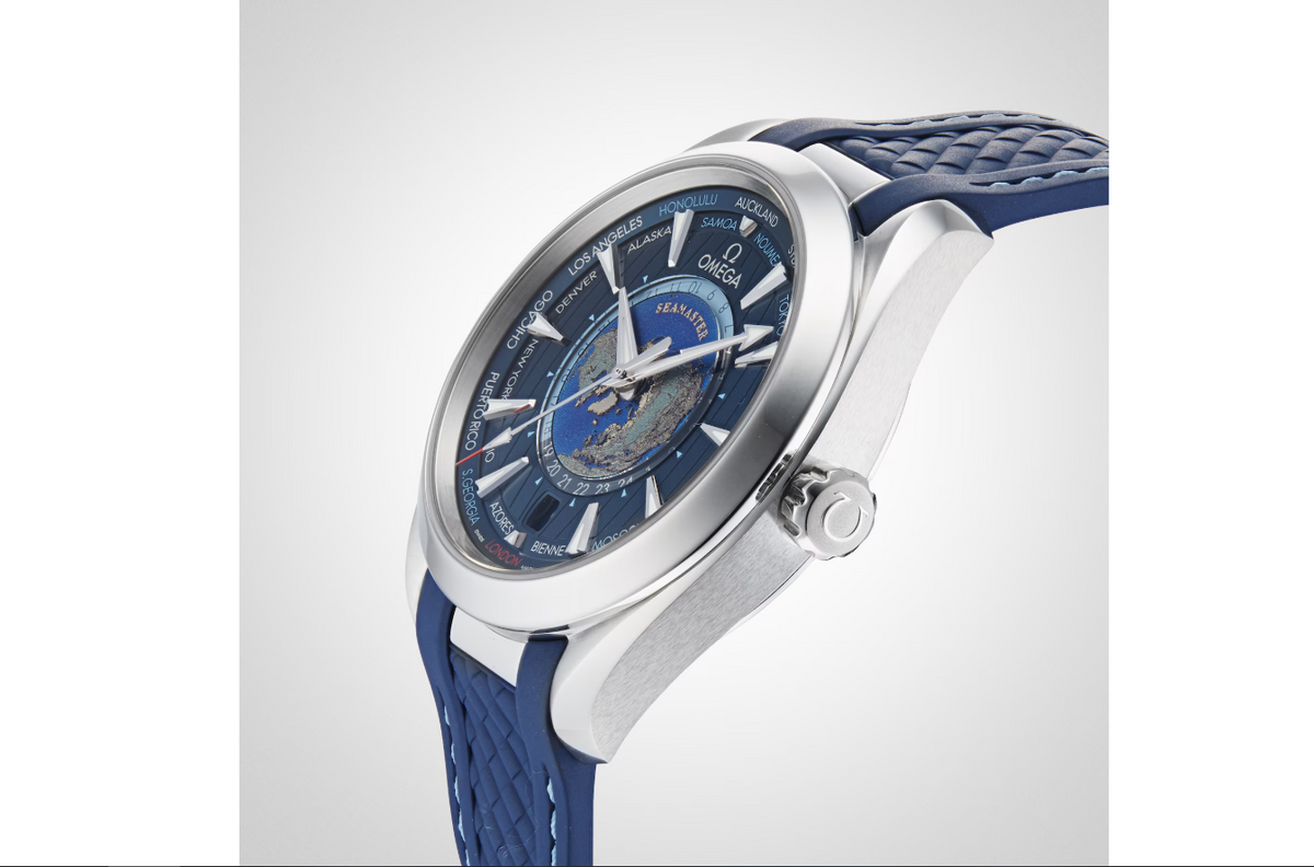 OMG Aqua Terra 150M CoAxial Master Chronometer GMT Worldtimer 43mm