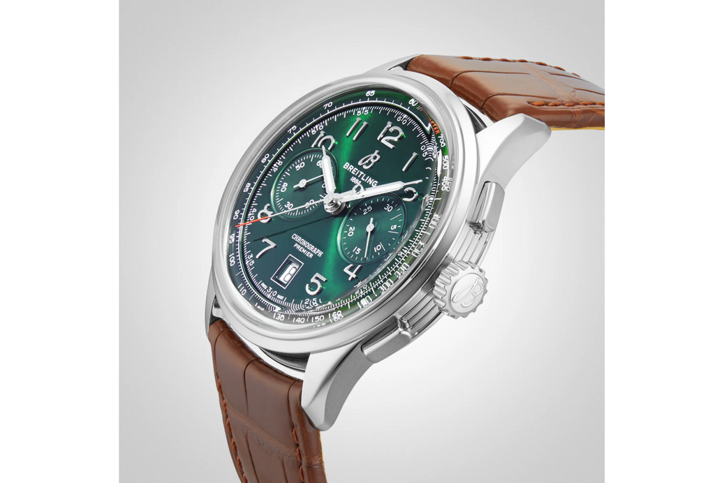 BRT Premier B01 Chronograph 42mm Mens Watch Green