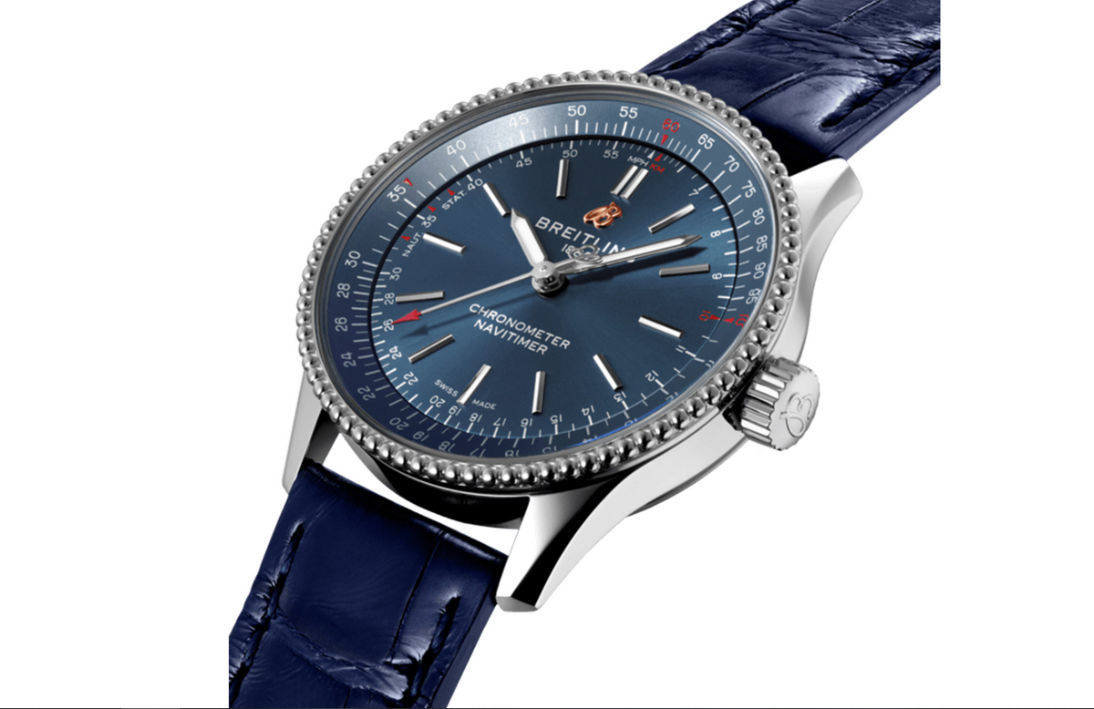 BRT Navitimer 35mm Mens Watch Blue