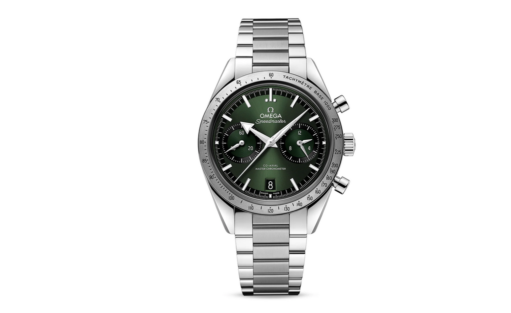 OMG Speedmaster 57 Co-Axial Master Chronometer Chronograph 40.5mm Mens Watch Green