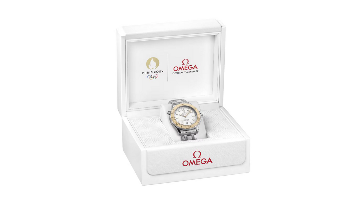 OMG Seamaster Diver 300m Co Axial Master Chronometer Paris 2024 42mm Mens Watch White