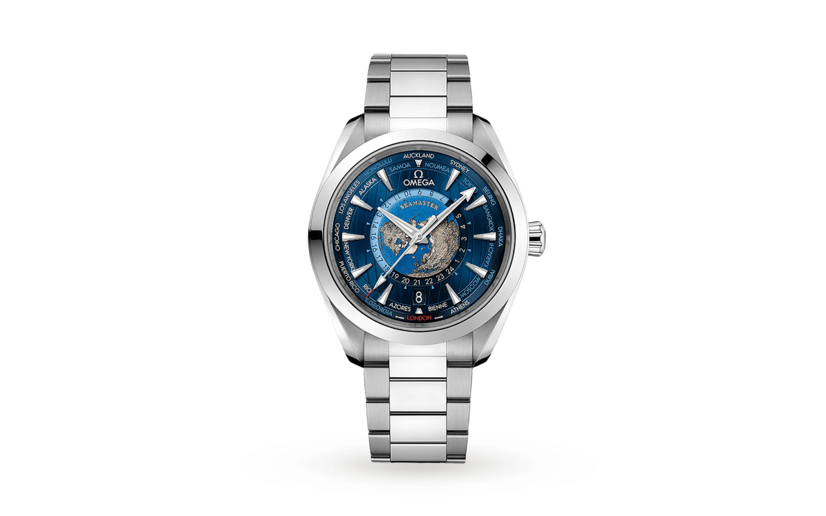 OMG Seamaster Aqua Terra 150m Co-Axial GMT Worldtimer 43mm Mens Watch